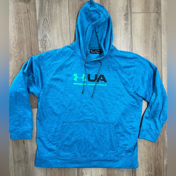 Under Armour Other - Under Armour Teal Blue Men's Cold Gear Hoodie XXL